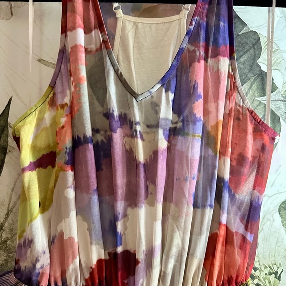 Guess Multicolor Floral High Low Dress - Picture 2 of 8